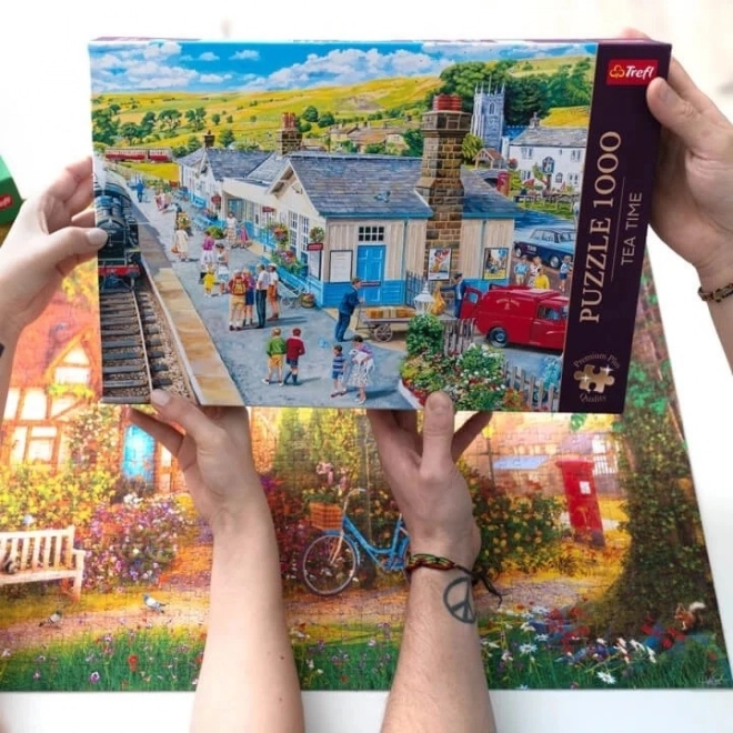 Puzzle 1000 Teile - Premium Plus - Tea Time - Bahnhof