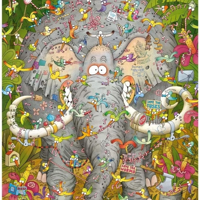 Heye Puzzle Elefantenleben 1000 Teile