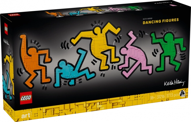 LEGO Kunst Keith Haring – Tanzende Figuren