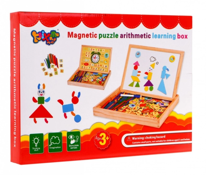 Magnetische Holztafel für Kinder - Lernspielset mit Zubehör