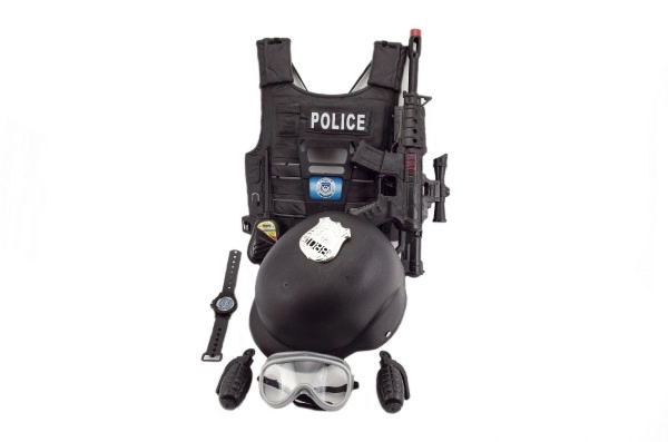 Polizei-Spielset mit Pistole und Helm