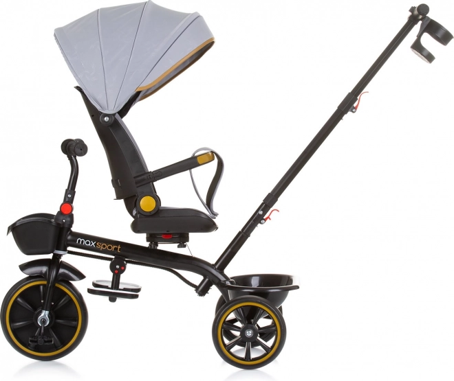 CHIPOLINO Dreirad mit Verdeck Max Sport 2in1 – Aschgrau