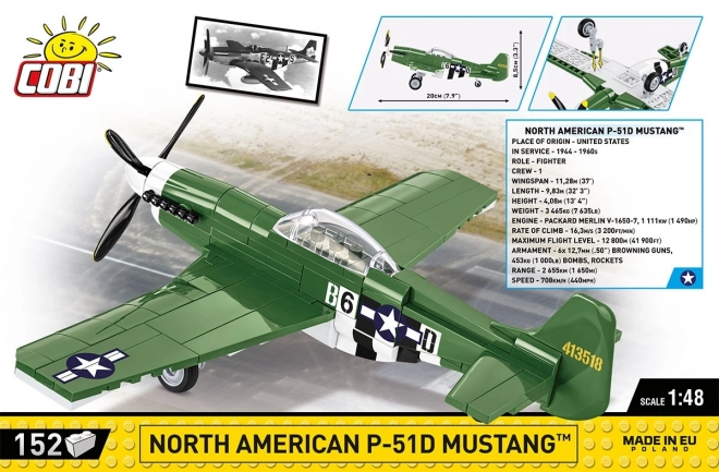 Cobi P-51D Mustang Modellbausatz