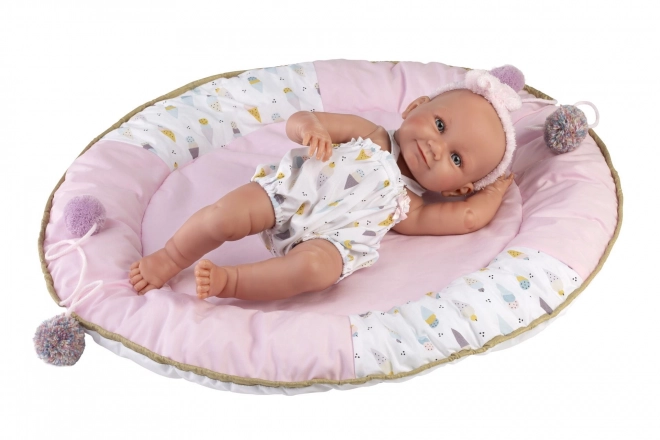 Realistische Babypuppe Mädchen mit Ganzkörper-Vinyl - 40 cm