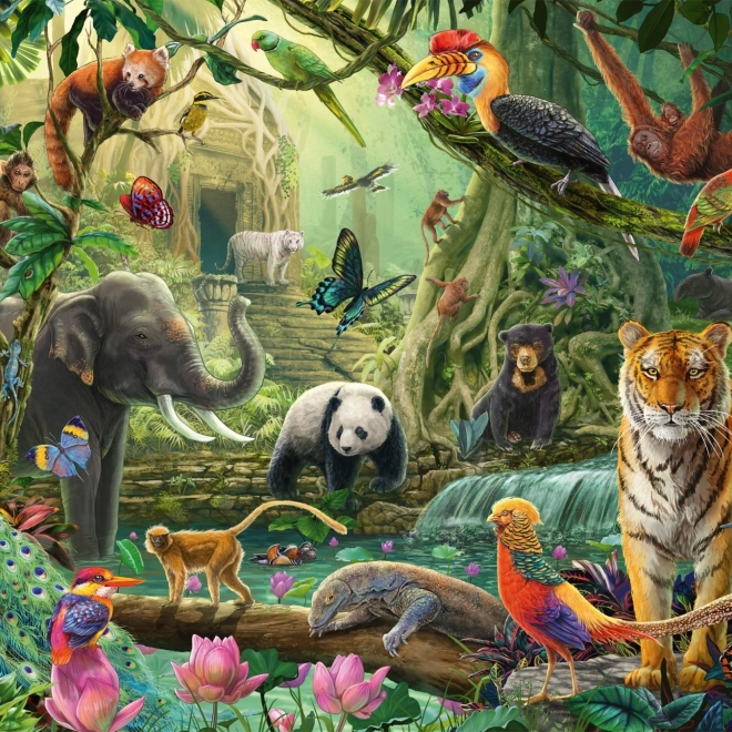 Puzzle Bunte Dschungel 100 Teile