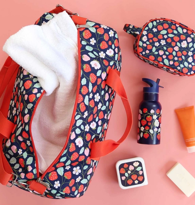 A Little Lovely Company Kinderreisetasche – Erdbeeren
