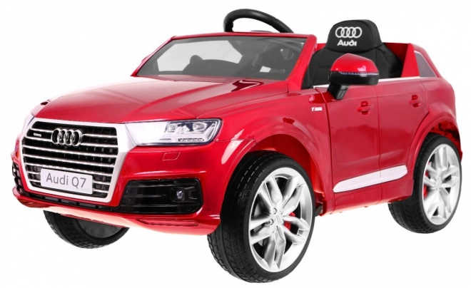Audi Q7 Quattro S-Line mit Batterie Roter Lack + Fernbedienung + Langsamer Start + EVA + MP3 Radio
