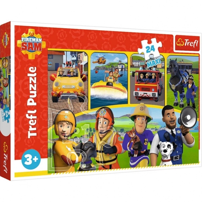 Puzzle Feuerwehrmann Sam und Freunde MAXI 24 Teile