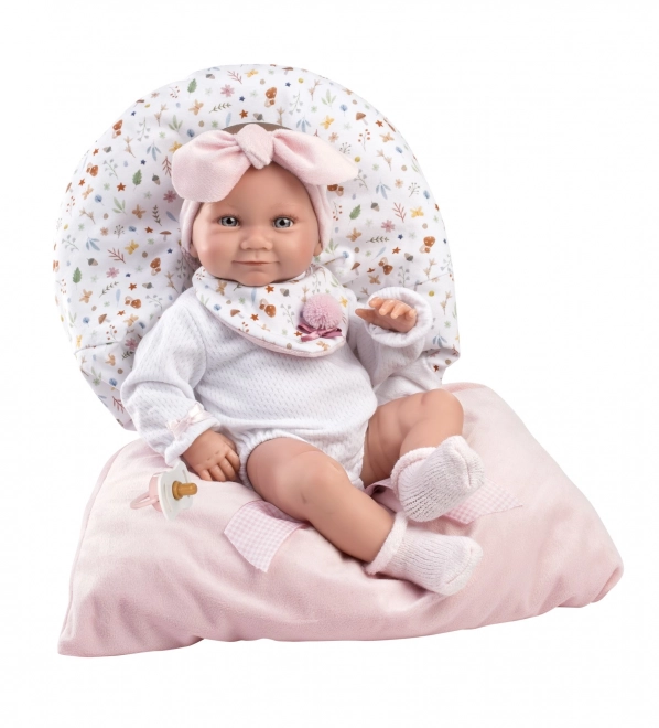 Llorens New Born Mädchen - realistische Babypuppe mit Ganzvinylkörper - 40 cm