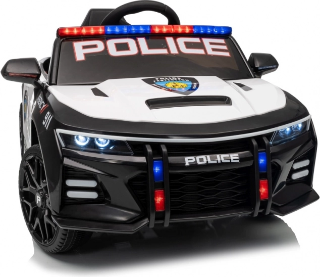 Schwarzes Polizeiauto 911 Agentur