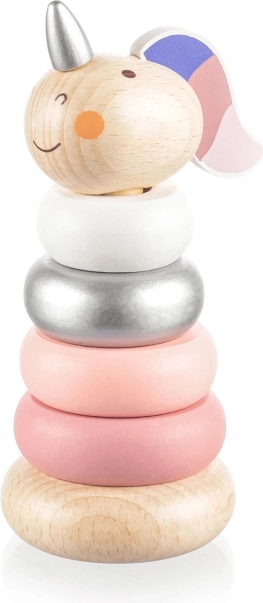 Holz-Steckspiel Einhorn für Kinder