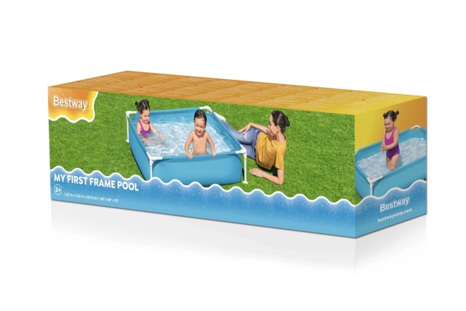 Bestway Kinder Stahlrahmenpool Quadratisch