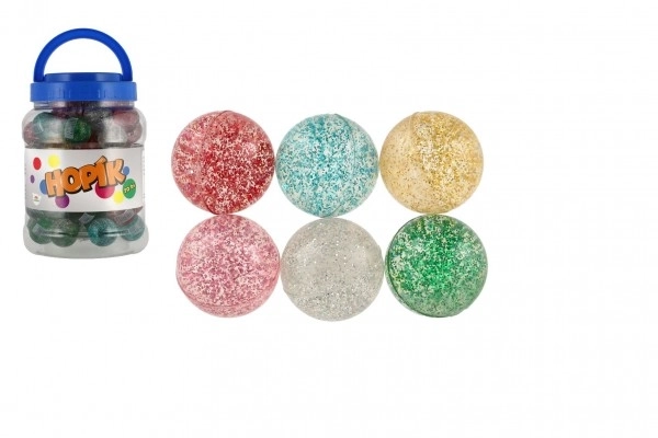 Glitzernder Springball sortierte Farben