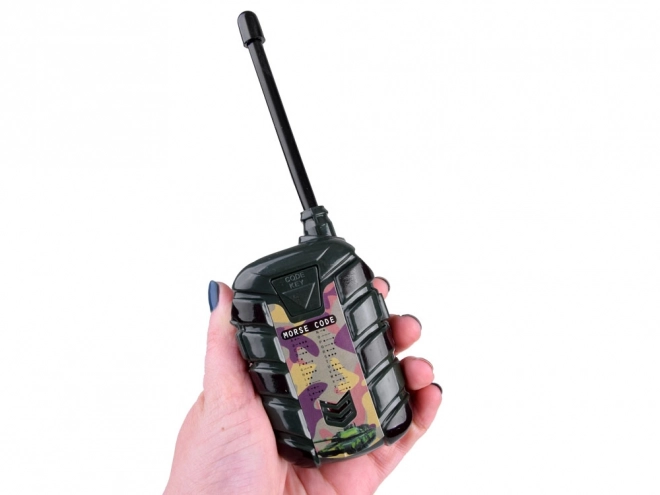 Funkspielzeug Walkie Talkie Set mit Basisstation – Armee