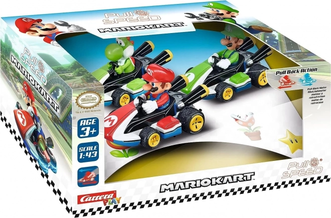 Mario Kart Fahrzeuge Pull-Back Set