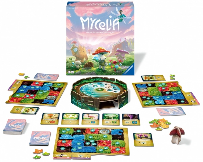Strategie-Brettspiel Mycelium: Tal der Tausend Tautropfen