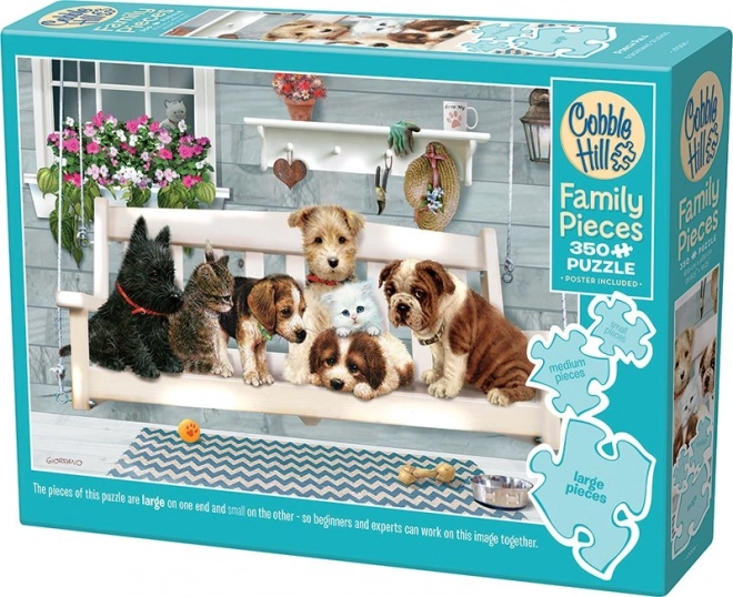 Cobble Hill Familypuzzle Freunde auf der Veranda 350 Teile