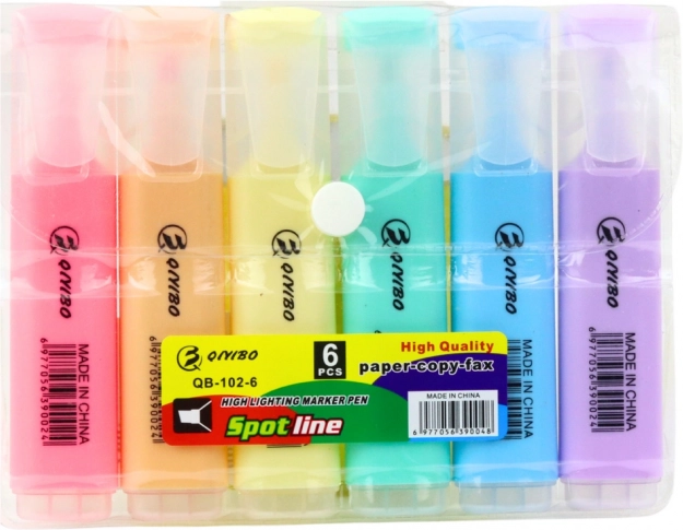 Set Pastellmarker im Etui, 6 Stk.