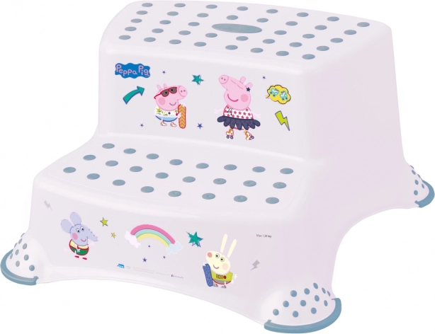 Zweistufiger Hocker für WC/Waschbecken „Peppa“, Weiß