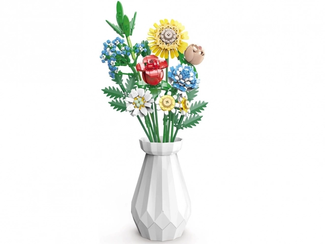 Technik-Baukasten Wiesenblumen mit Vase 618 Teile