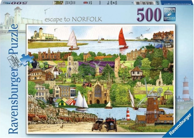 Ravensburger Puzzle Flucht nach Norfolk 500 Teile