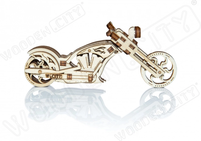 3D Holzpuzzle Chopper Motorrad