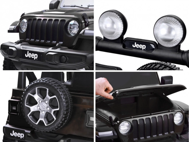 Kinderakku-Auto Jeep Wrangler Rubicon 4x4 – Schwarz