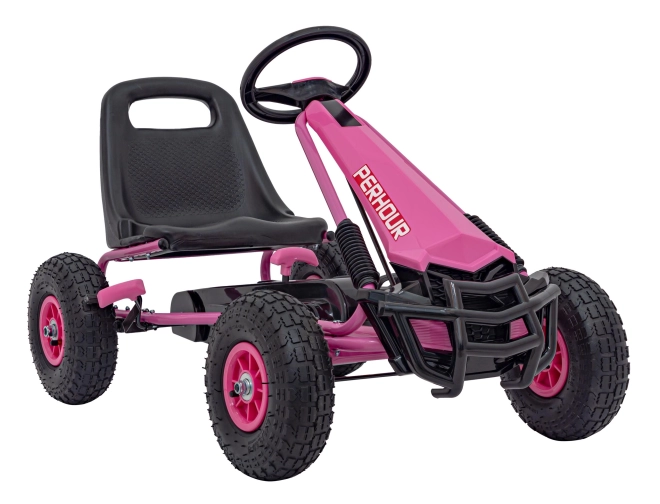 Gokart mit Pedale Air PerHour für Kinder Rot – rosa