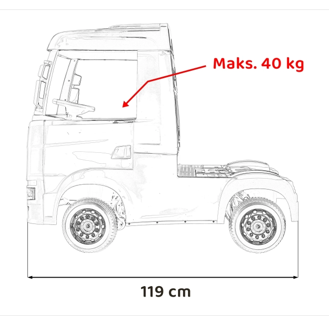 Kinderauto Scania R-Serie weiß