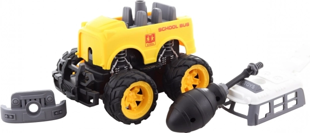Schraubauto mit großen Schwungrädern