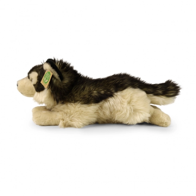 Liegender Plüschwolf ECO Friendly
