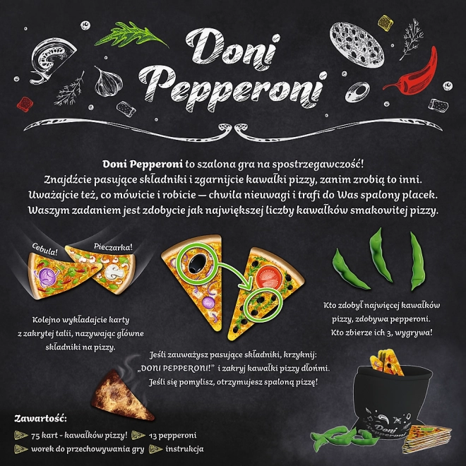 Doni Pepperoni Pizza Kartenspiel