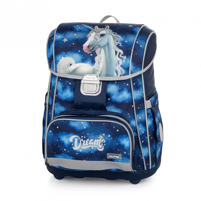 Premium Schulrucksack Einhorn