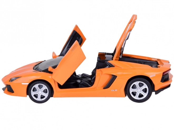 Metallauto Lamborghini Aventador Roadster Modell Interaktiv