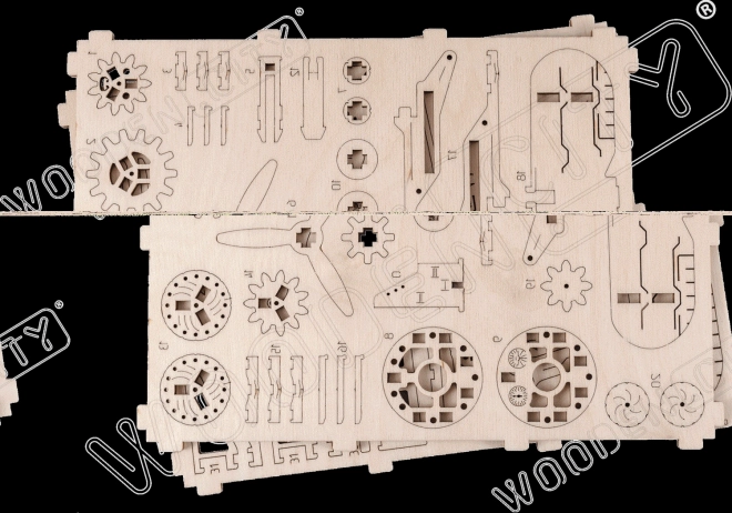 Holz 3D Puzzle Doppeldecker