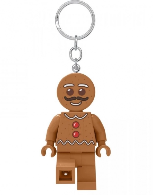 LEGO Schlüsselanhänger Lebkuchenmännchen mit LED-Lampe