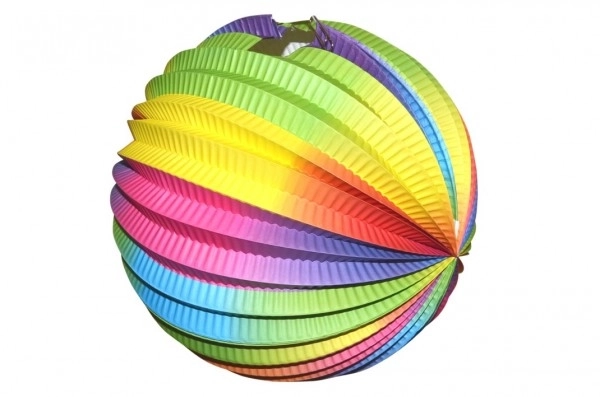 Lampion Regenbogen Kugel