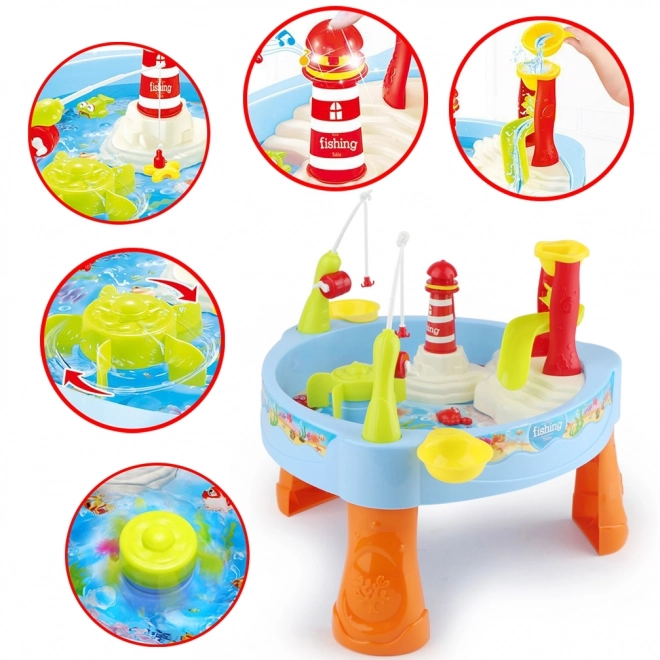Woopie Wassertisch mit Angeln, Licht und Sound
