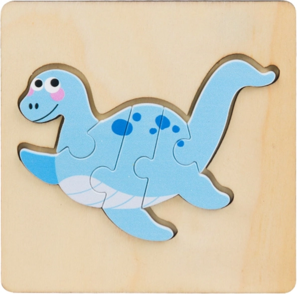 Holz-Puzzle Dinosaurier 11 x 11 cm
