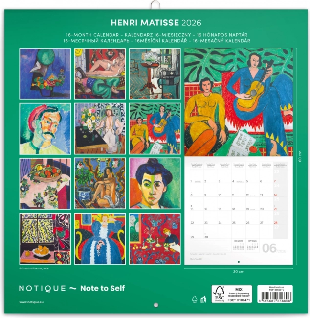 Notizkalender Henri Matisse 2026