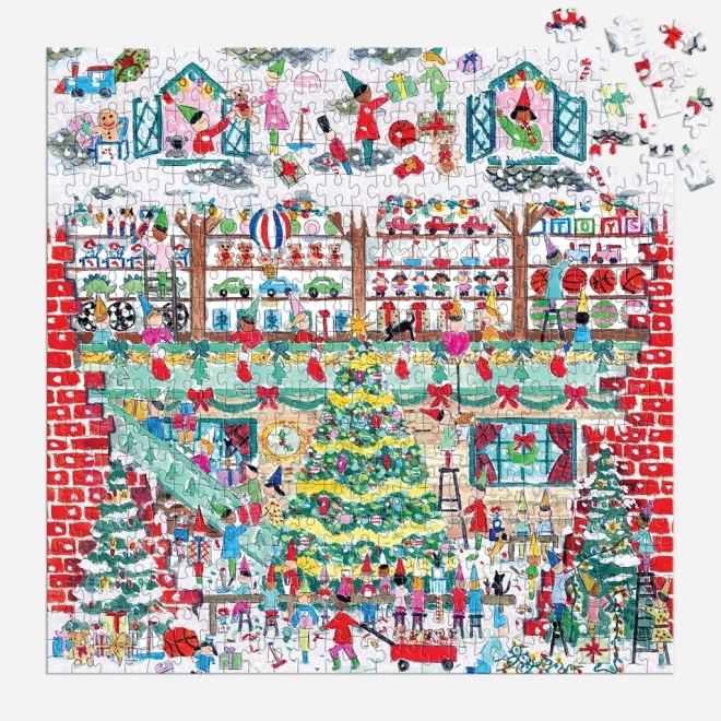 Galison Puzzle Michael Storrings Weihnachtswerkstatt 500 Teile