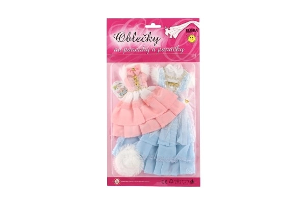 Puppenbekleidung mit Zubehör - 2 Stück