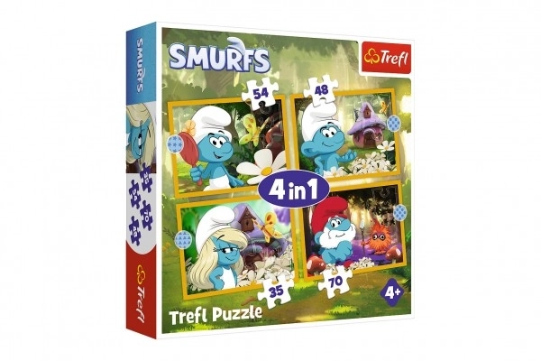 Puzzle Leben im Schlumpfdorf