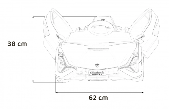 Lamborghini SIAN Kinderauto mit Batterie und Fernbedienung – Rosa
