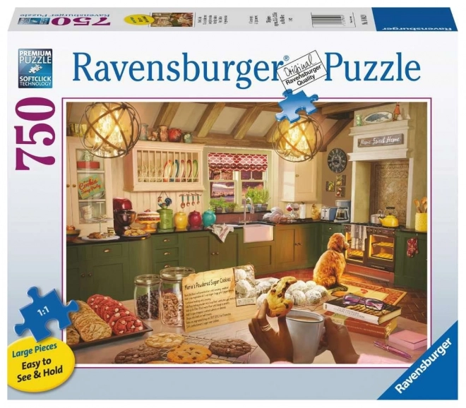 Puzzle 2D Große Format Gemütliche Küche 750 Teile