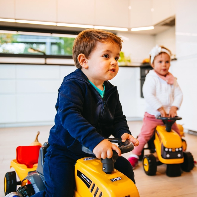 Baby JCB Rutschauto mit Anhänger und Spielzeugset Gelb