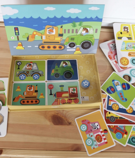 Tooky Toy Magnetischer Montessori-Schrank mit 80 Teilen