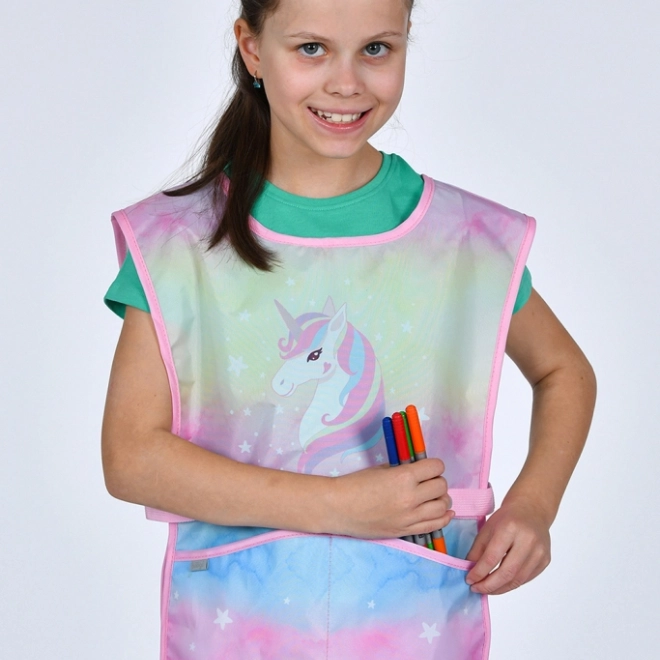 Kinder-Schürze Regenbogen Einhorn