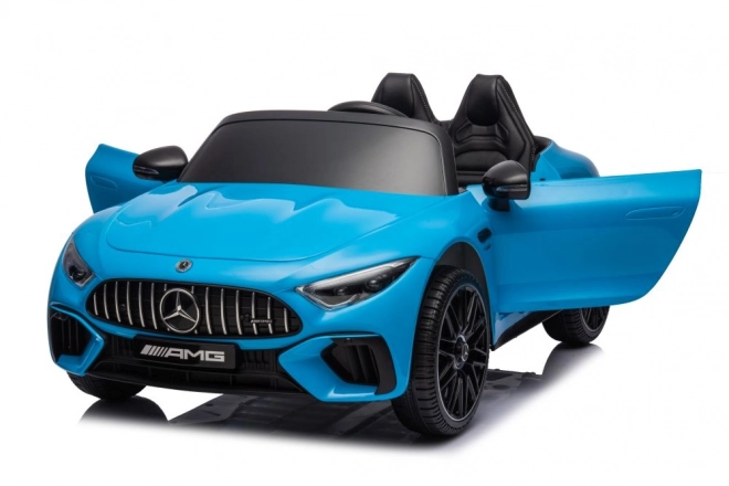 Elektrisches Auto Mercedes AMG SL63 blau lackiert