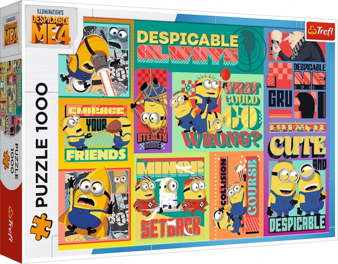 Trefl Puzzle Ich – Einfach Unverbesserlich 4: Gru und Minions 1000 Teile